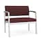 Lesro Lenox Steel Bariatric Chair Metal Frame, Silver, RF Nebbiolo Upholstery LS1401 - alternate 1